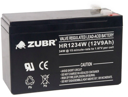 ZUBR HR 1234 W (12V, 9Ah)
